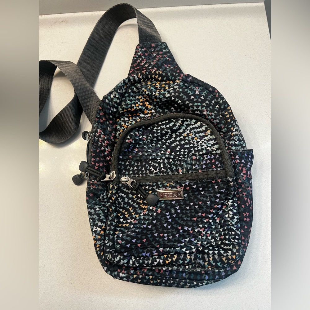 Colorful Geometric Women's Sling Pack from E.T.A